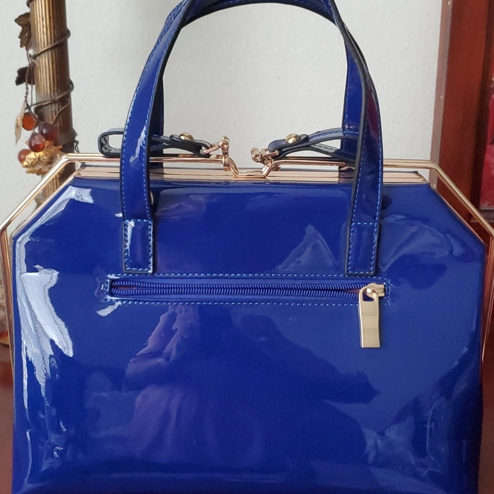 Ladies Blue Satchel Handbag
